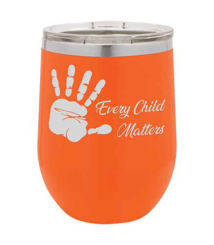 Polar Camel Stemless ORANGE Glass 12oz