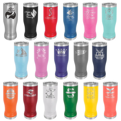 Polar Camel 20 oz Pilsner Style with Inscription