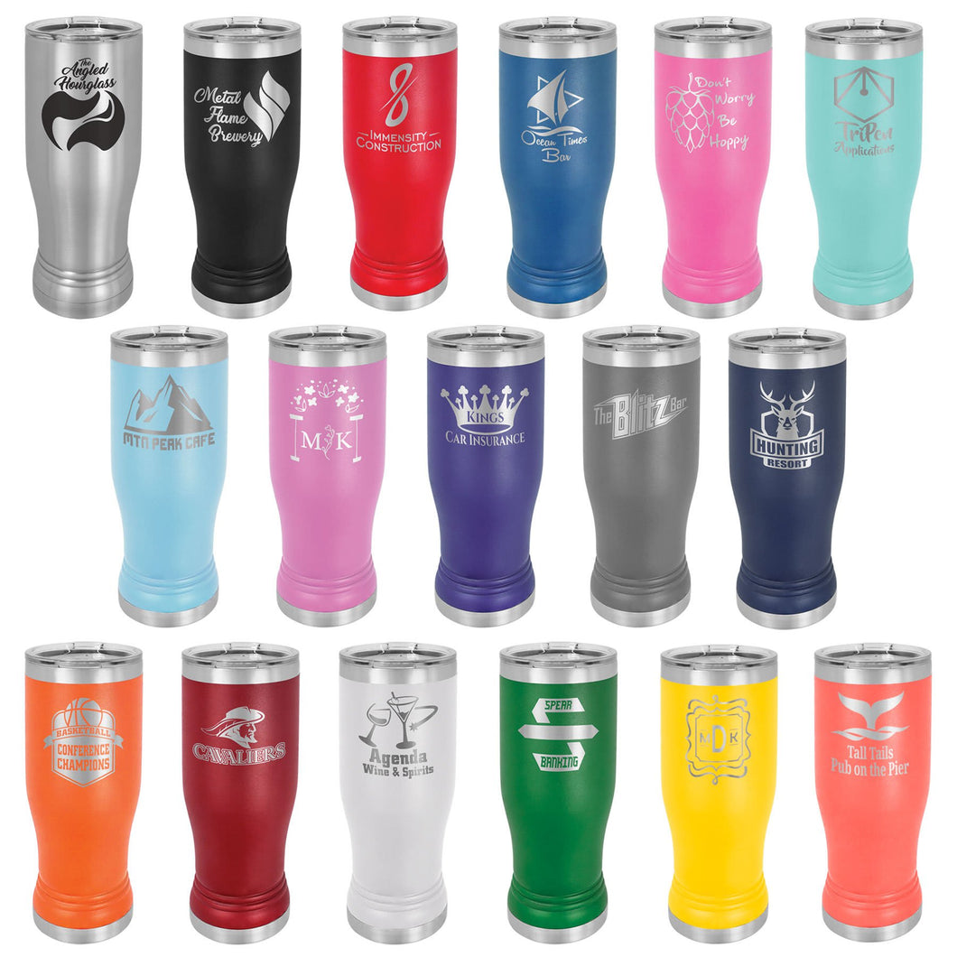 Polar Camel 20 oz Pilsner Style with Inscription