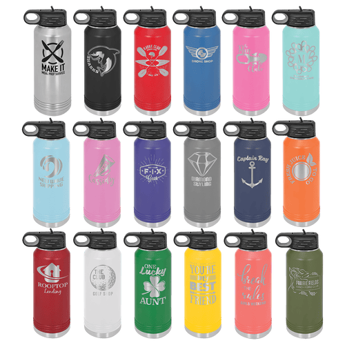 Polar Camel 32 oz Water Bottle with Inscription
