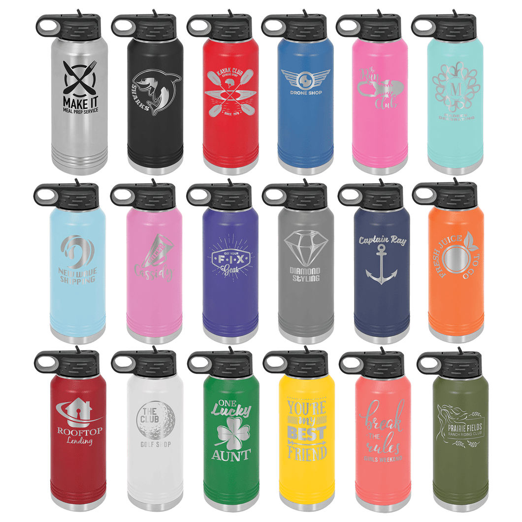Polar Camel 32 oz Water Bottle with Inscription