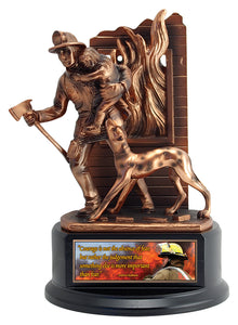 Firefighter Resin Trophy