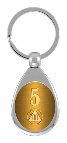 AA Oval Key Chain With Printed Insert