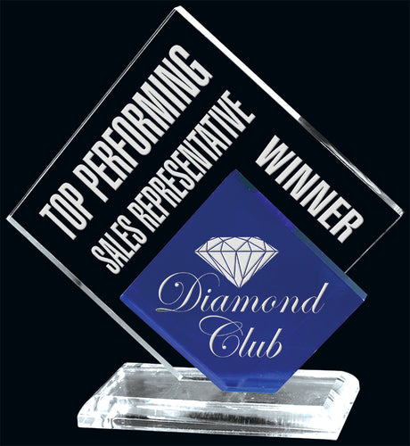 Freeform Double Diamond Acrylic