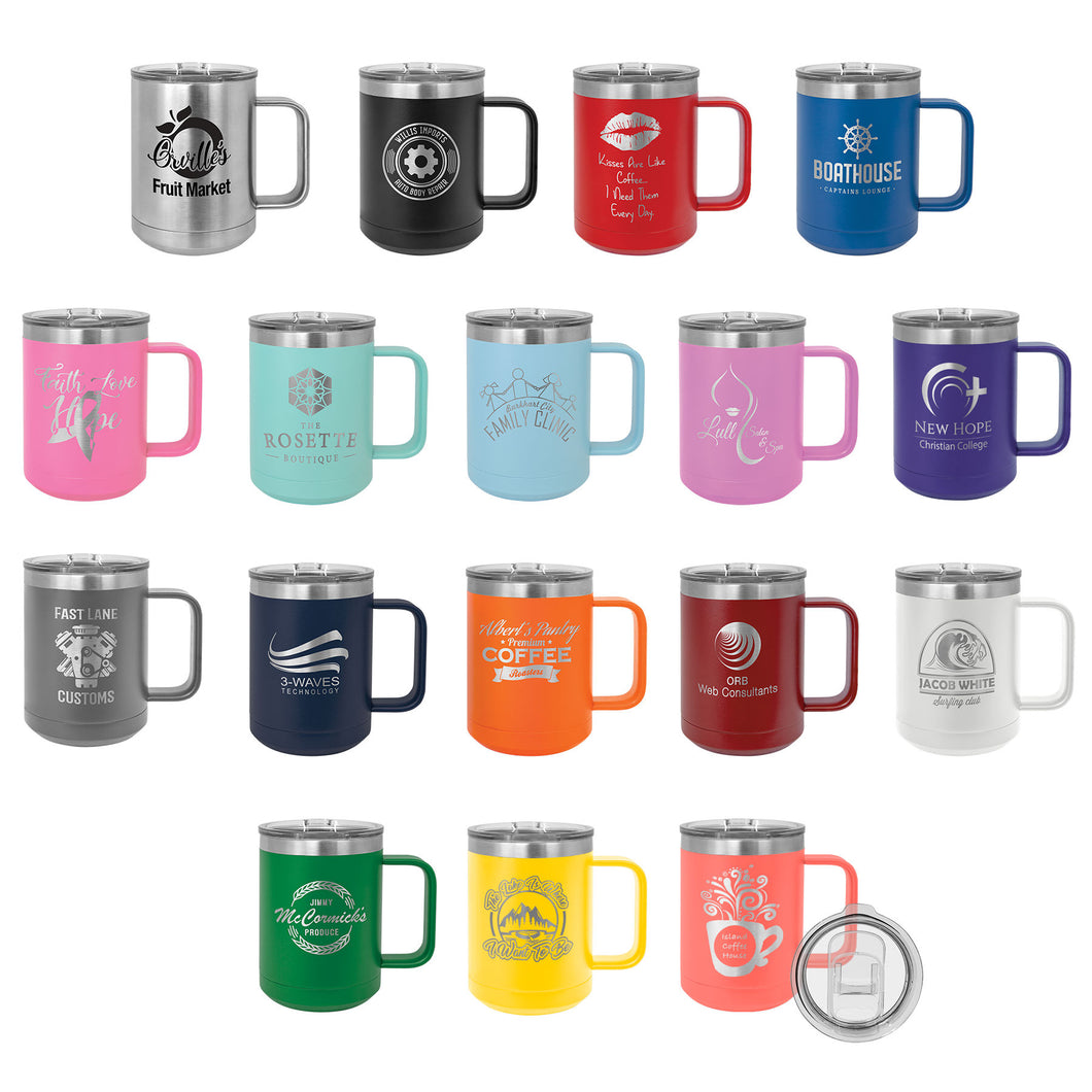 Polar Camel 15 oz Coffee Mug with Inscription