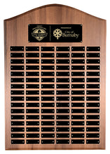 Load image into Gallery viewer, Cathedral Walnut Finish Annual Plaque