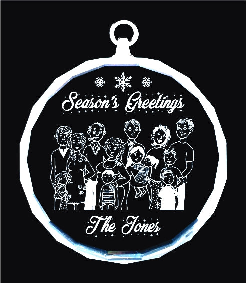 Glass Jolly Ornament