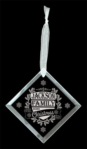 Crystal Diamond Ornament