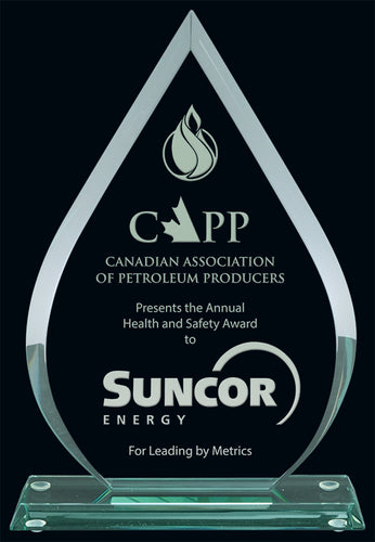 Teardrop Glass Award