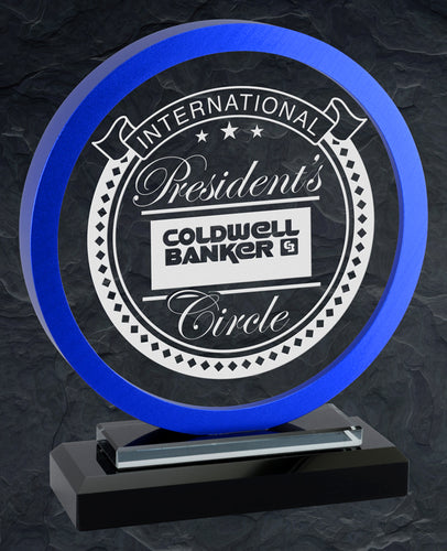 Jupiter Glass Award - Blue
