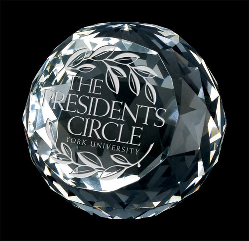 Halo Crystal Paperweight