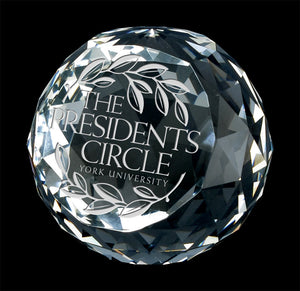 Halo Crystal Paperweight