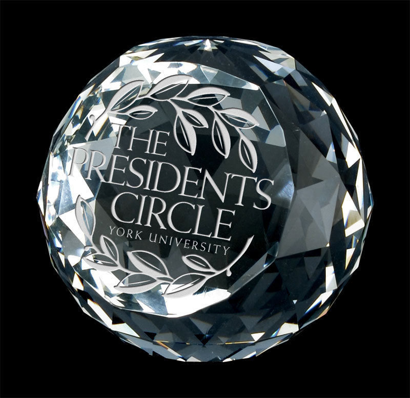 Halo Crystal Paperweight