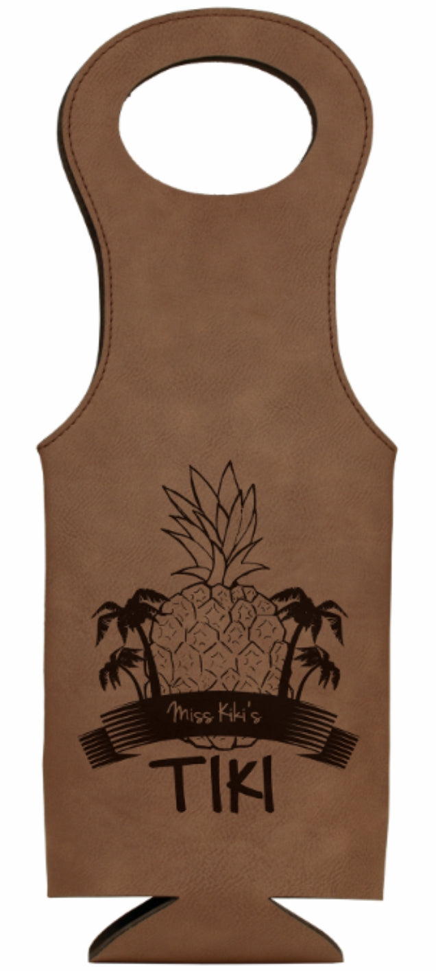 Leatherette Wine Bottle Bag