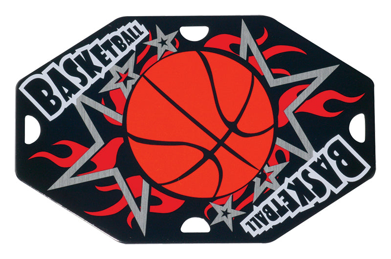 Basketball Street Tag with Ball Chain