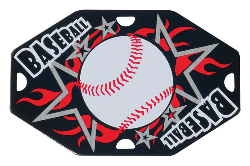 Baseball Street Tag with Ball Chain