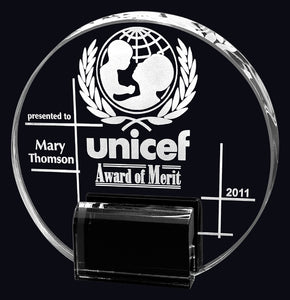 Marquis Circle Crystal Award