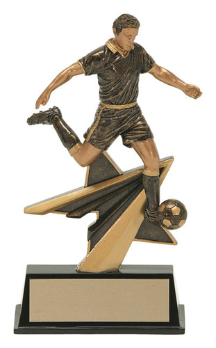 Star Power Male Soccer Resin Award