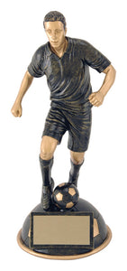 Aztec Gold Half Ball Male Soccer Resin Award