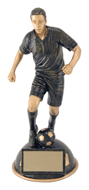 Aztec Gold Half Ball Male Soccer Resin Award