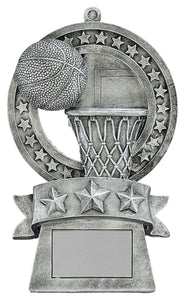 Star Medal Basketball Resin