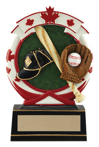 Maple Leaf Baseball Resin