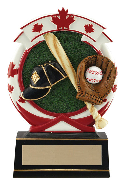 Maple Leaf Baseball Resin