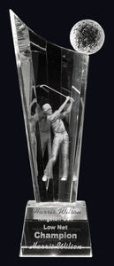 Renaissance Male Golf Crystal Award