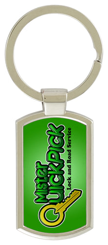 Printed Rectangular Key Chain