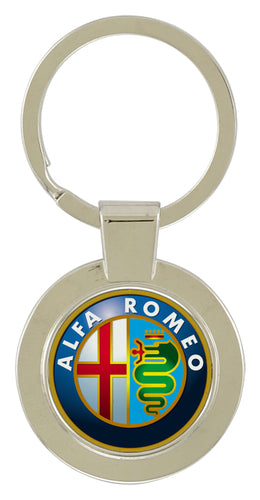 Printed Round Key Chain