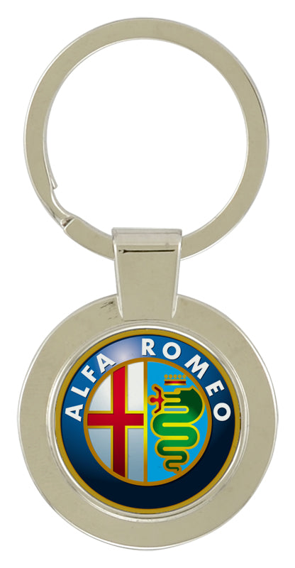 Printed Round Key Chain