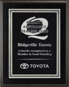 Silver Stardust Acrylic Plate Plaque