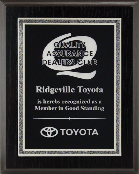 Silver Stardust Acrylic Plate Plaque
