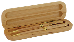 Maple Pen & Pencil in Box Set