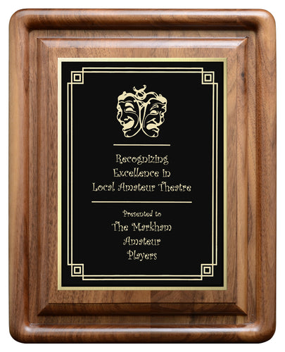 Walnut Gallery Plaque