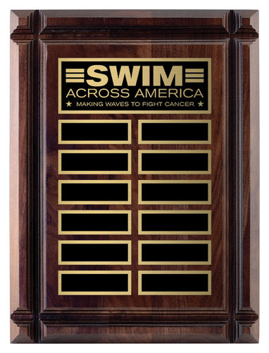 Walnut Deep Groove Annual Plaque