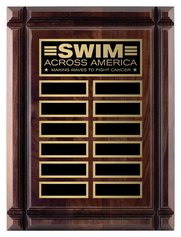 Walnut Deep Groove Annual Plaque